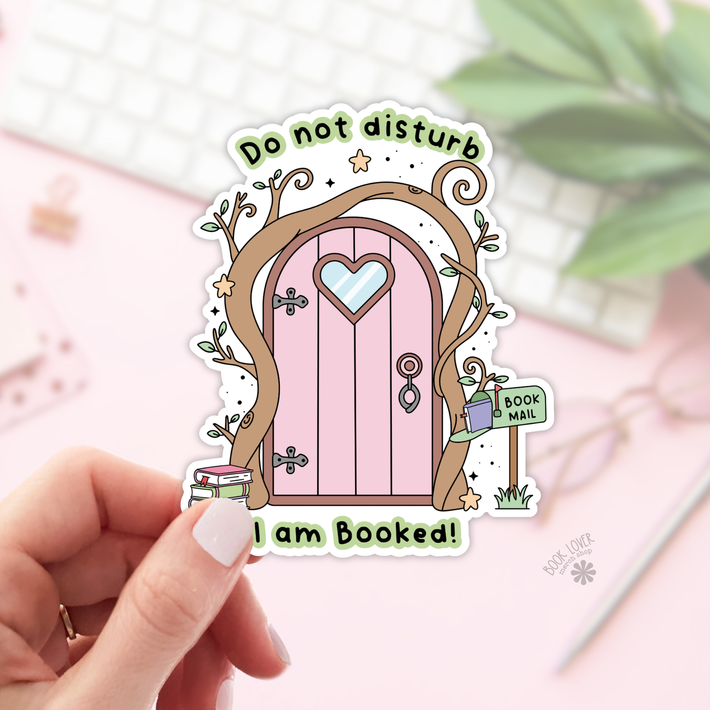 Book Lover Merch Shop - Do Not Disturb I Am Booked Stickers / Bookish Stickers