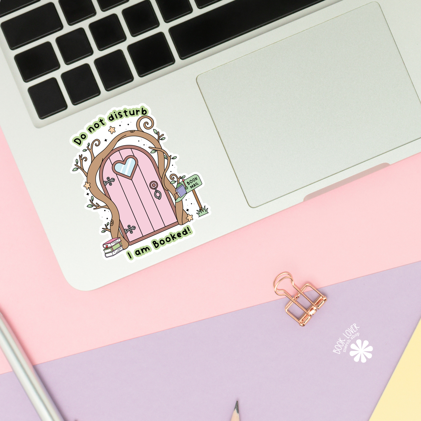 Book Lover Merch Shop - Do Not Disturb I Am Booked Stickers / Bookish Stickers