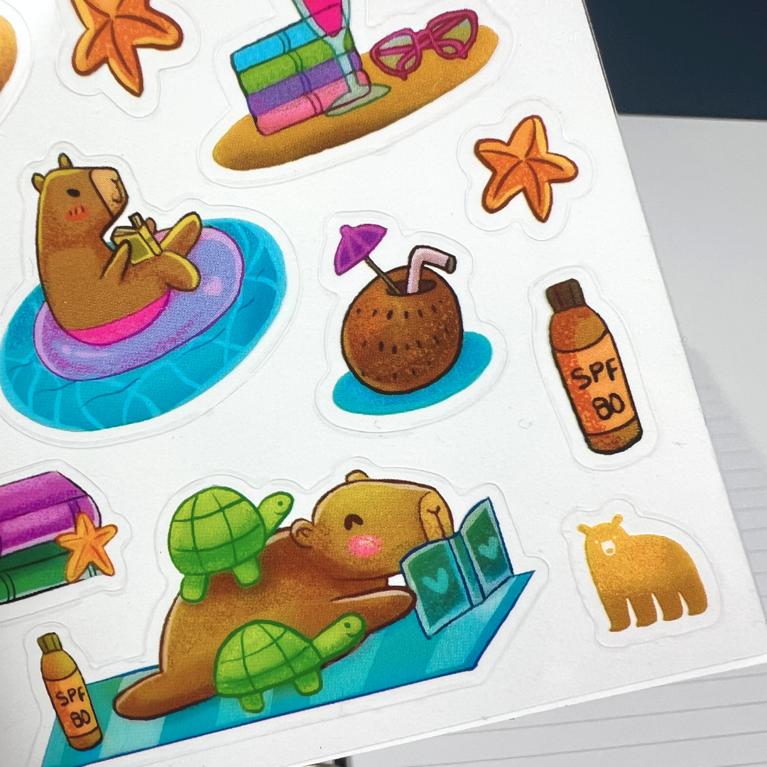 Four Bears Sticker Club - Poolside Pages