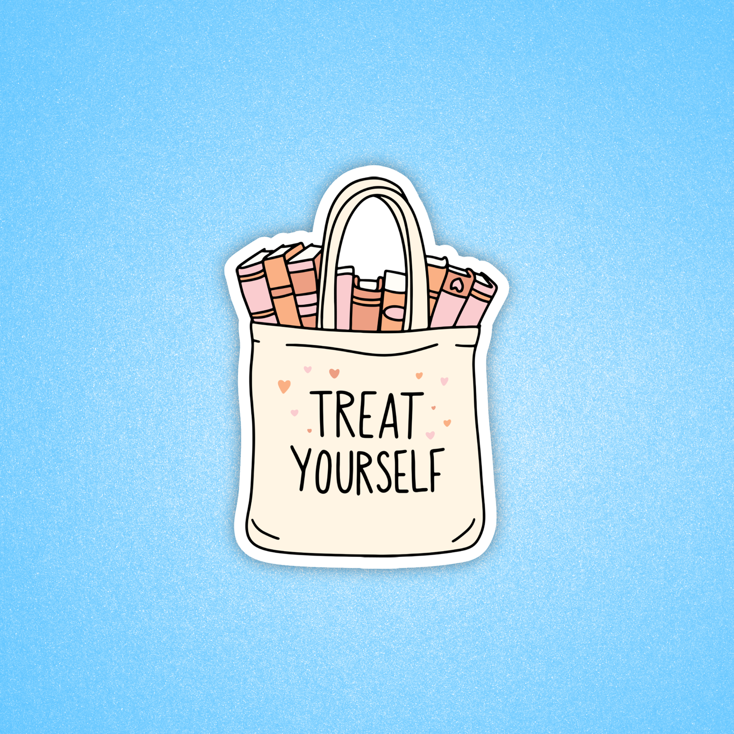 Radical Buttons - Bookish sticker, Sticker for readers, Treat yourself to book