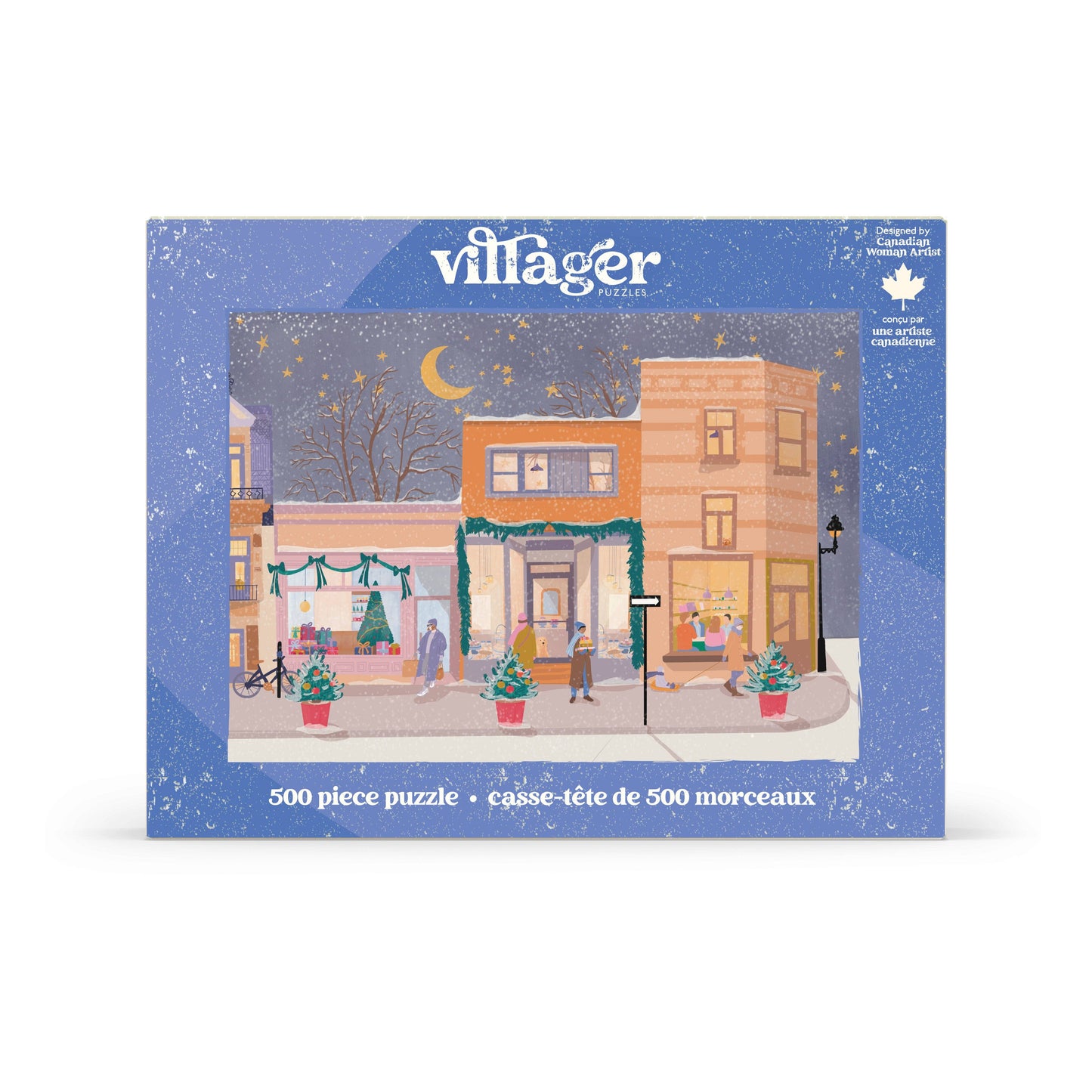 Villager Puzzles - Holiday Streets | 500-Piece Puzzle | Designed in Canada