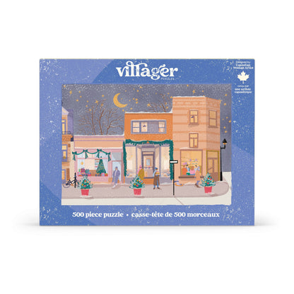 Villager Puzzles - Holiday Streets | 500-Piece Puzzle | Designed in Canada