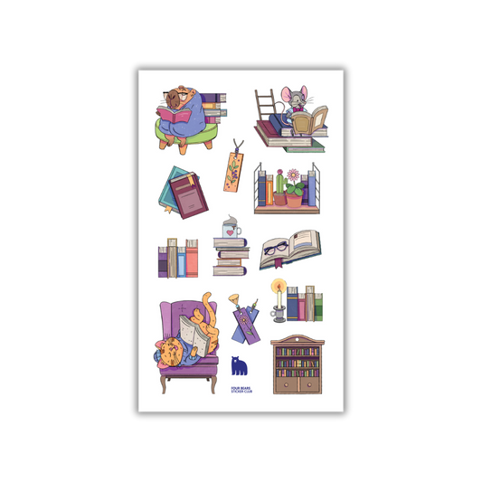 Four Bears Sticker Club - Book Nook Bliss