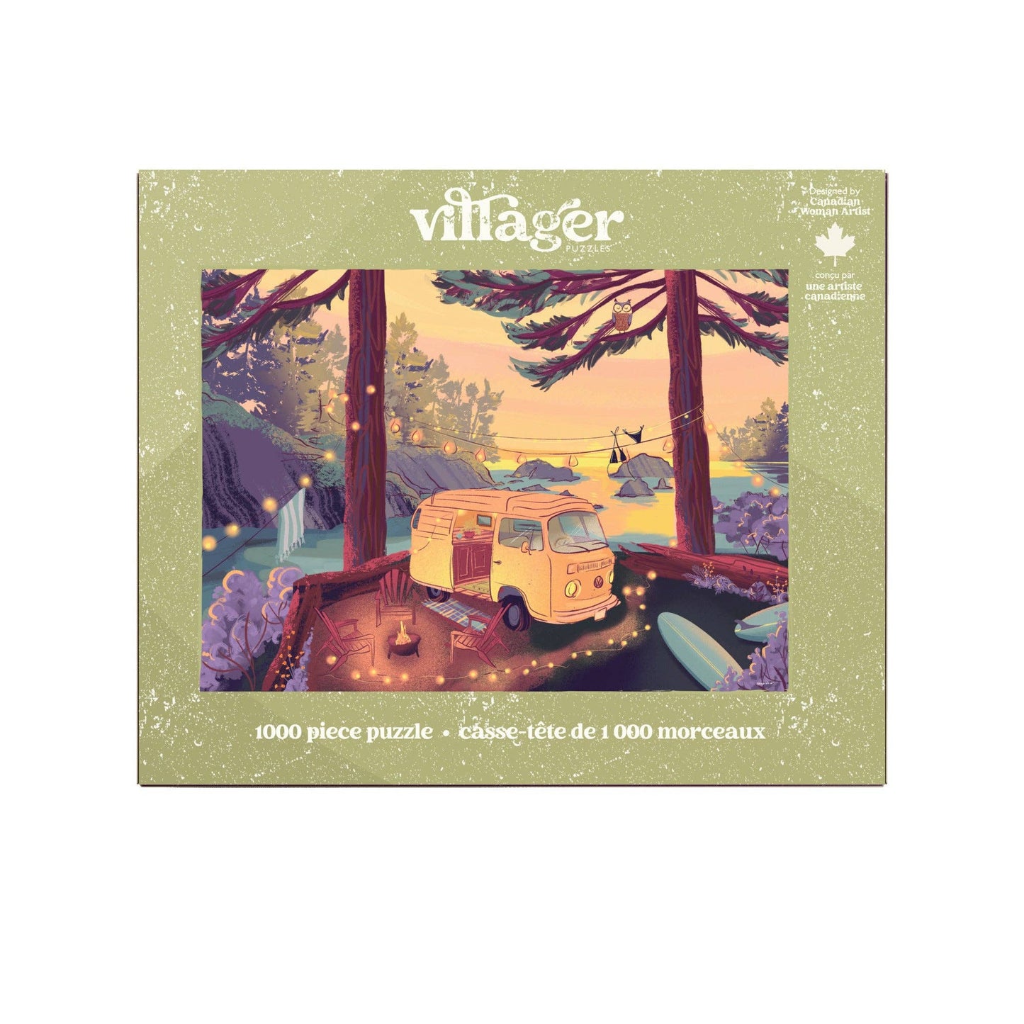 Villager Puzzles - Twilight Campsite | 1000-Piece Puzzle | Designed in Canada