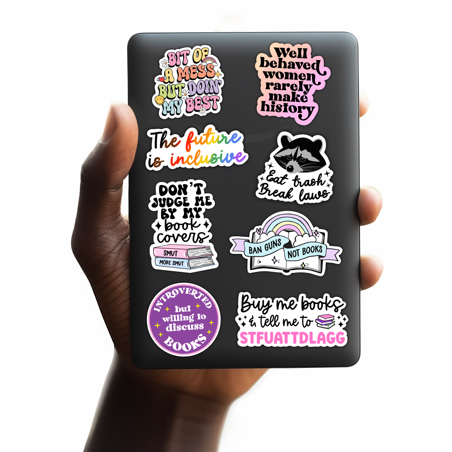 Radical Buttons - TBR sticker, Bookstore sticker, Bookish sticker, Retro