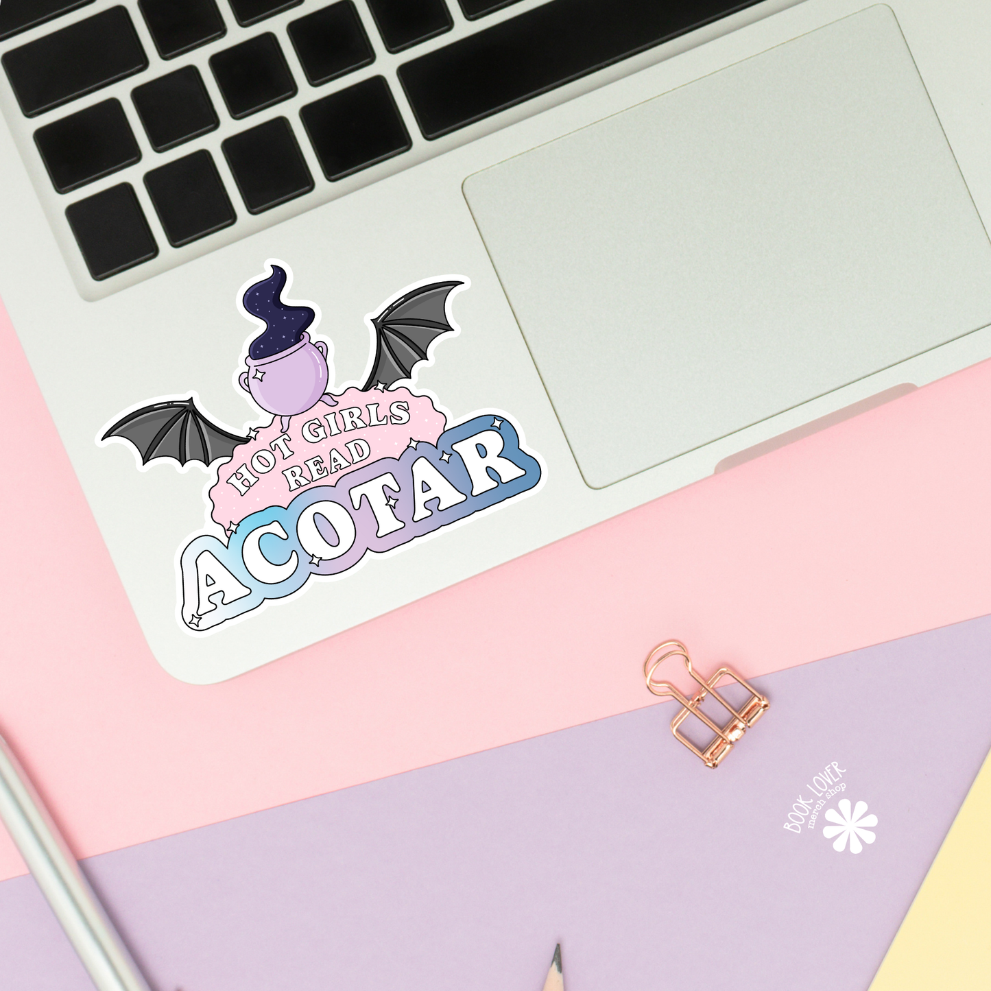 Book Lover Merch Shop - Hot Girls Read Acotar Stickers / Bookish Stickers