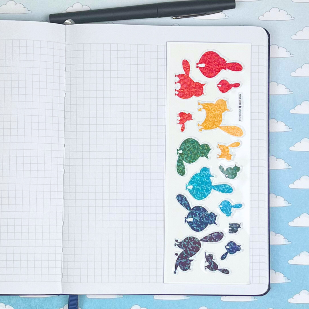 Four Bears Sticker Club - Rainbow Cats