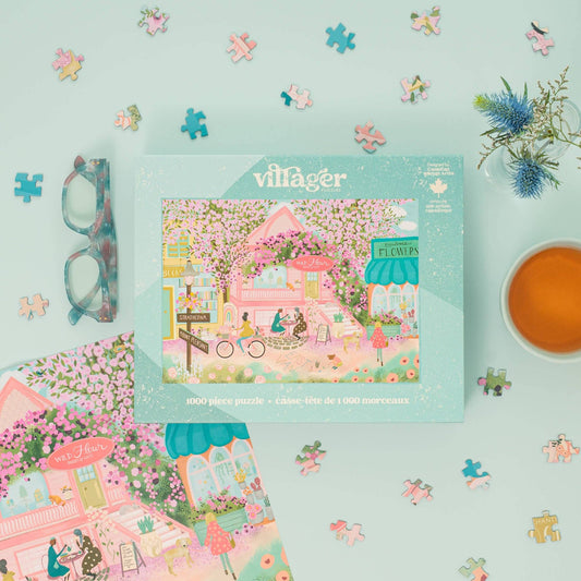 Villager Puzzles - City in Bloom | 1000-Piece Puzzle | Designed in Canada
