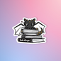 Radical Buttons - Fantasy reader, Bookish sticker, Laptop sticker, Book dragon