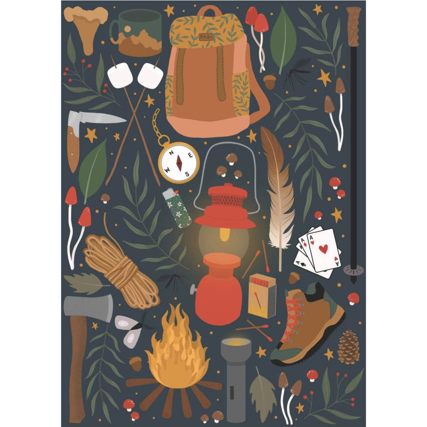 Villager Puzzles - Backpacker 1000-Piece Puzzle | Designed in BC Canada Artist