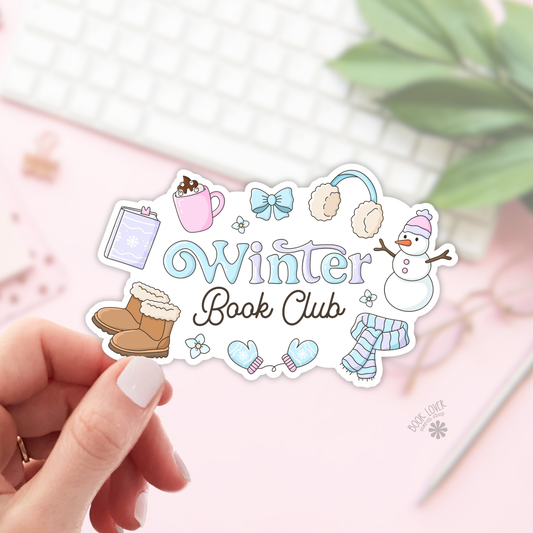 Book Lover Merch Shop - Winter Book Club Stickers / Bookish Stickers / Book Lover