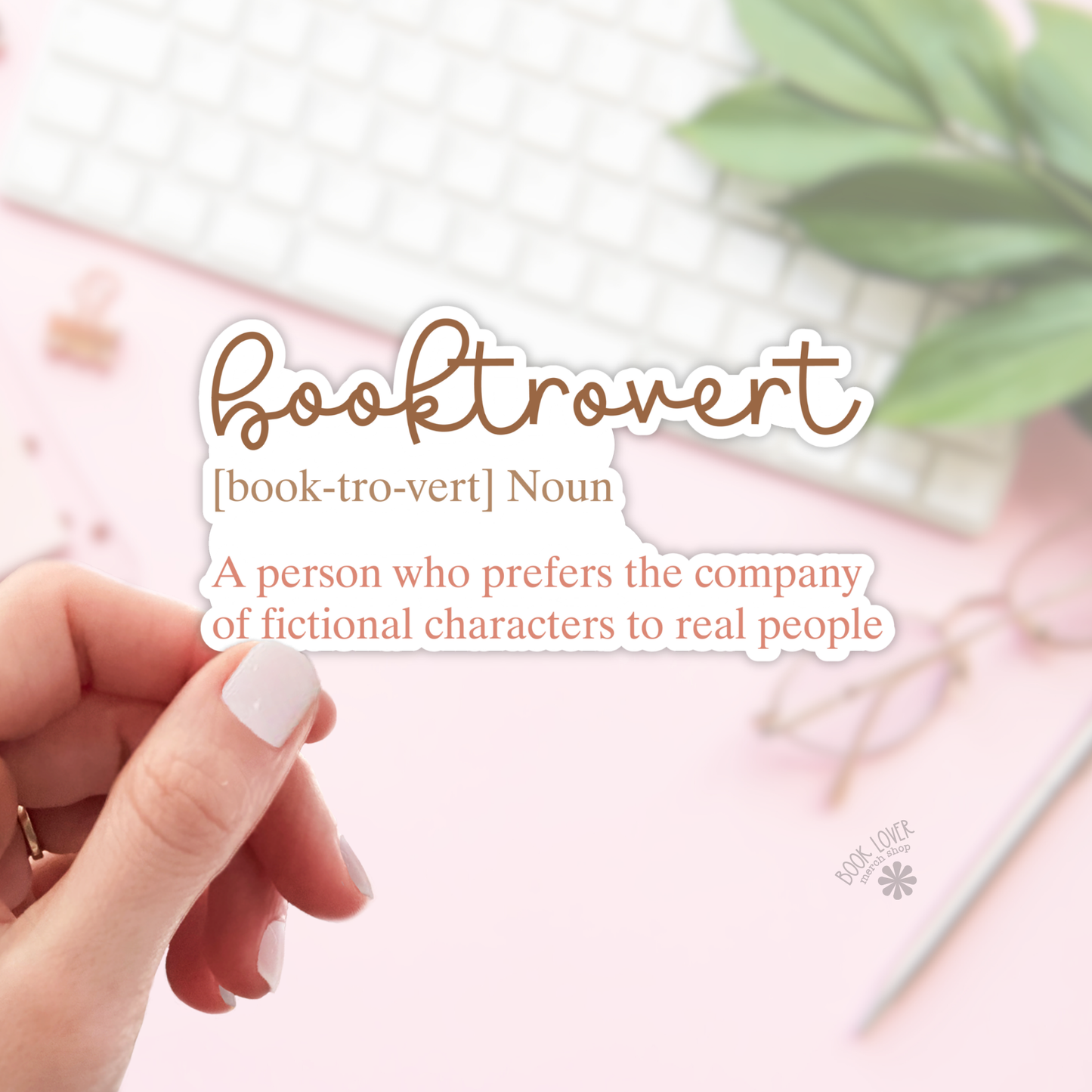 Book Lover Merch Shop - Booktrovert Stickers / Bookish Merch for Book Lover