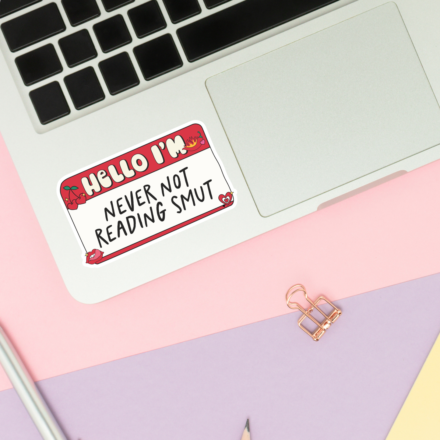 Book Lover Merch Shop - Never Not Reading Smut Stickers / Bookish Merch Book Lover