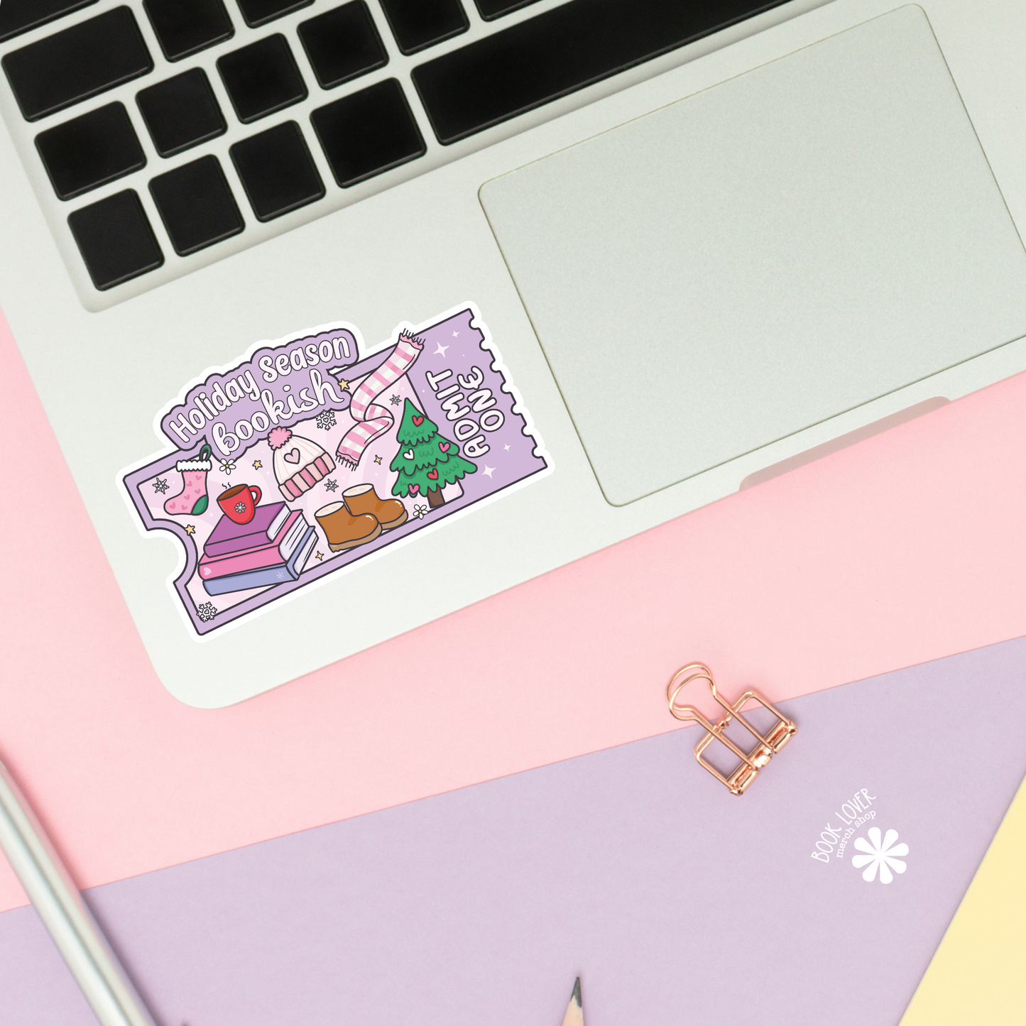 Book Lover Merch Shop - Holiday Season Bookish Stickers / Bookish Stickers