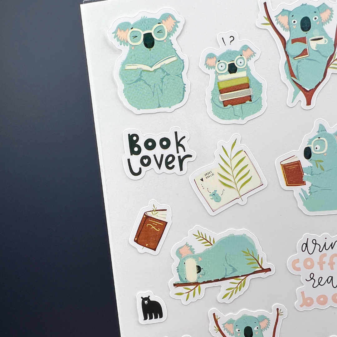Four Bears Sticker Club - Drink Coffee Read Books
