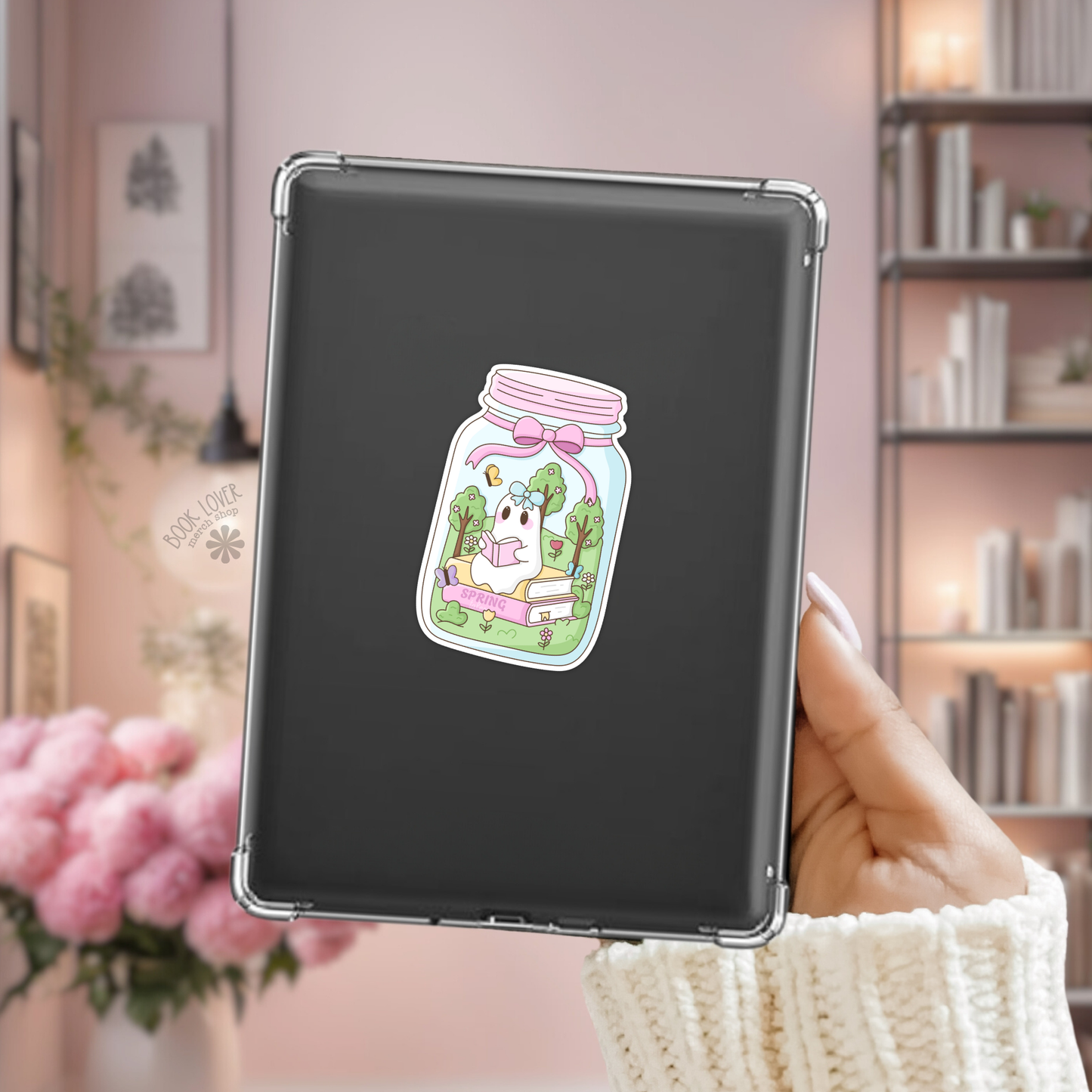 Book Lover Merch Shop - Bookish Spring Tales Jar Stickers / Bookish Stickers