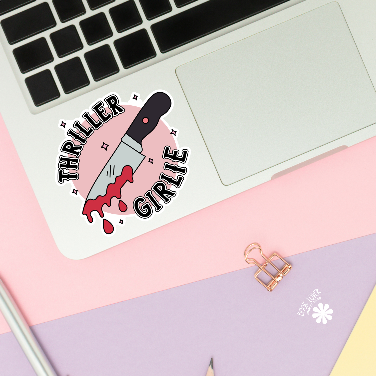 Book Lover Merch Shop - Thriller Girlie Stickers / Bookish Stickers / Book Lover