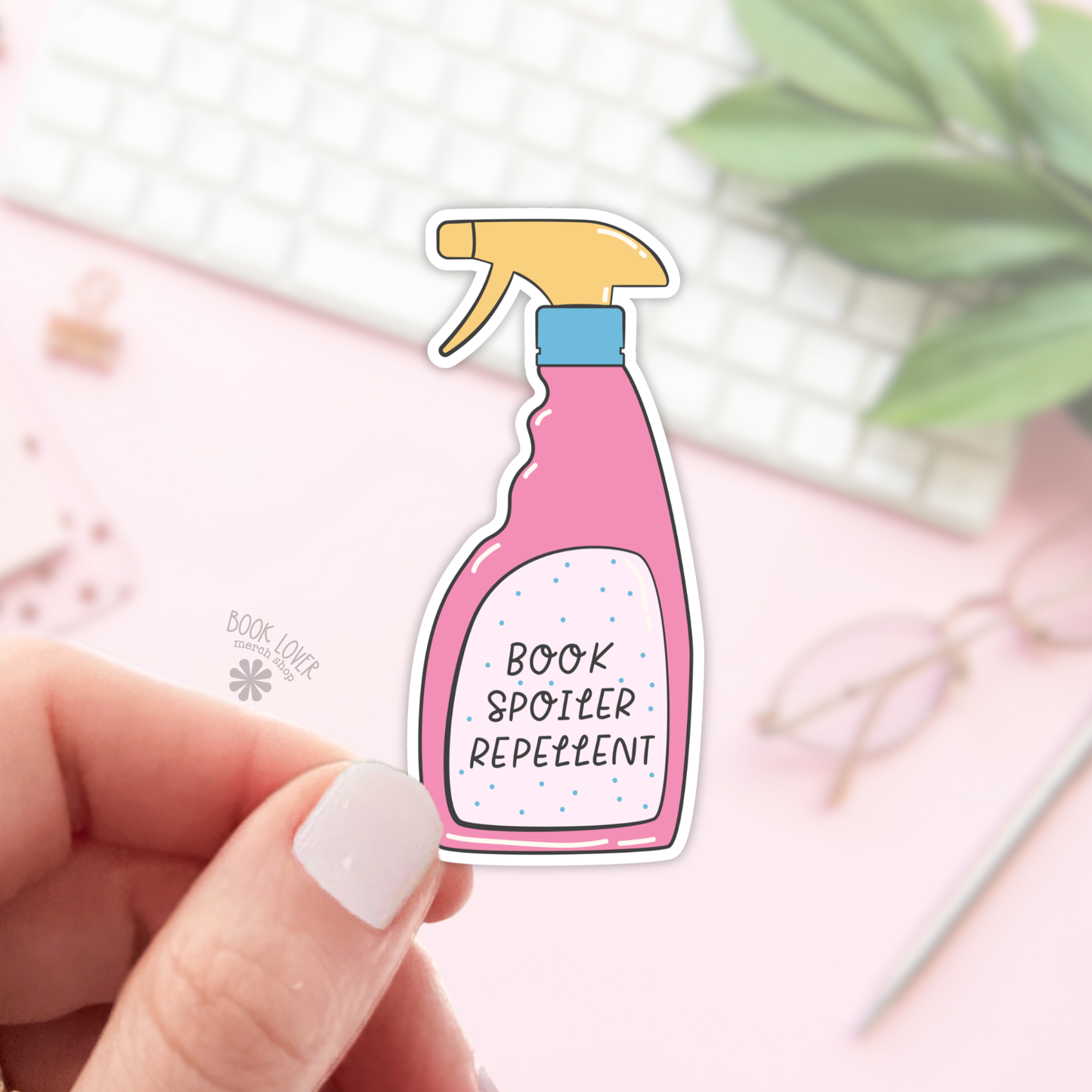 Book Lover Merch Shop - Book Spoiler Repellent Stickers / Bookish Merch, Book Lover