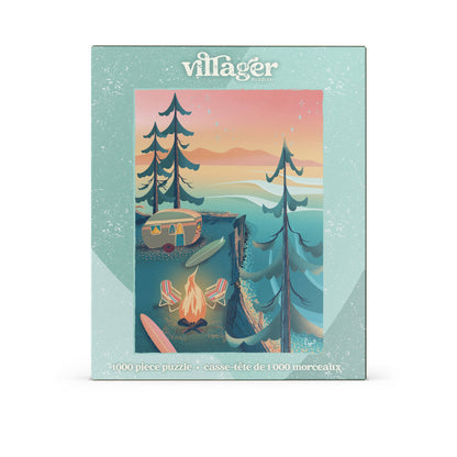 Villager Puzzles - Coastal Camping 1000-Piece Puzzle | Designed in BC Canada
