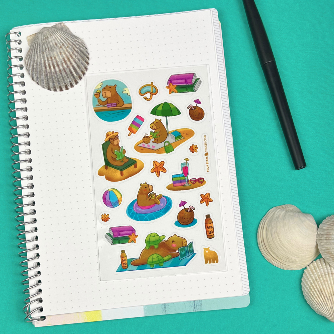 Four Bears Sticker Club - Poolside Pages