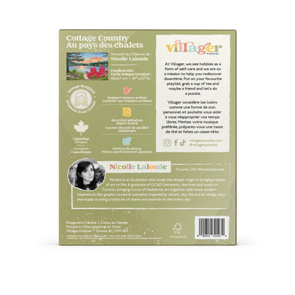 Villager Puzzles - Cottage Country 500-Piece Puzzle | Designed in Ontario