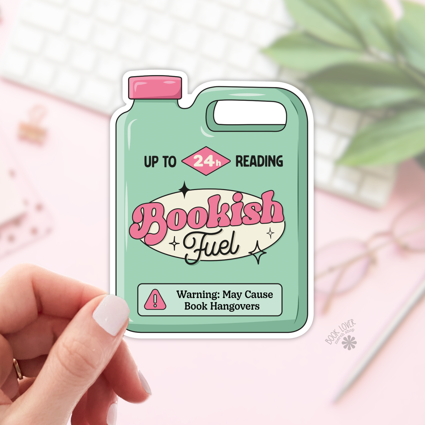 Book Lover Merch Shop - Bookish Fuel Stickers / Bookish Stickers / Book Lover Gift