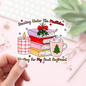 Book Lover Merch Shop - Reading Under The Mistletoe Stickers / Bookish Stickers