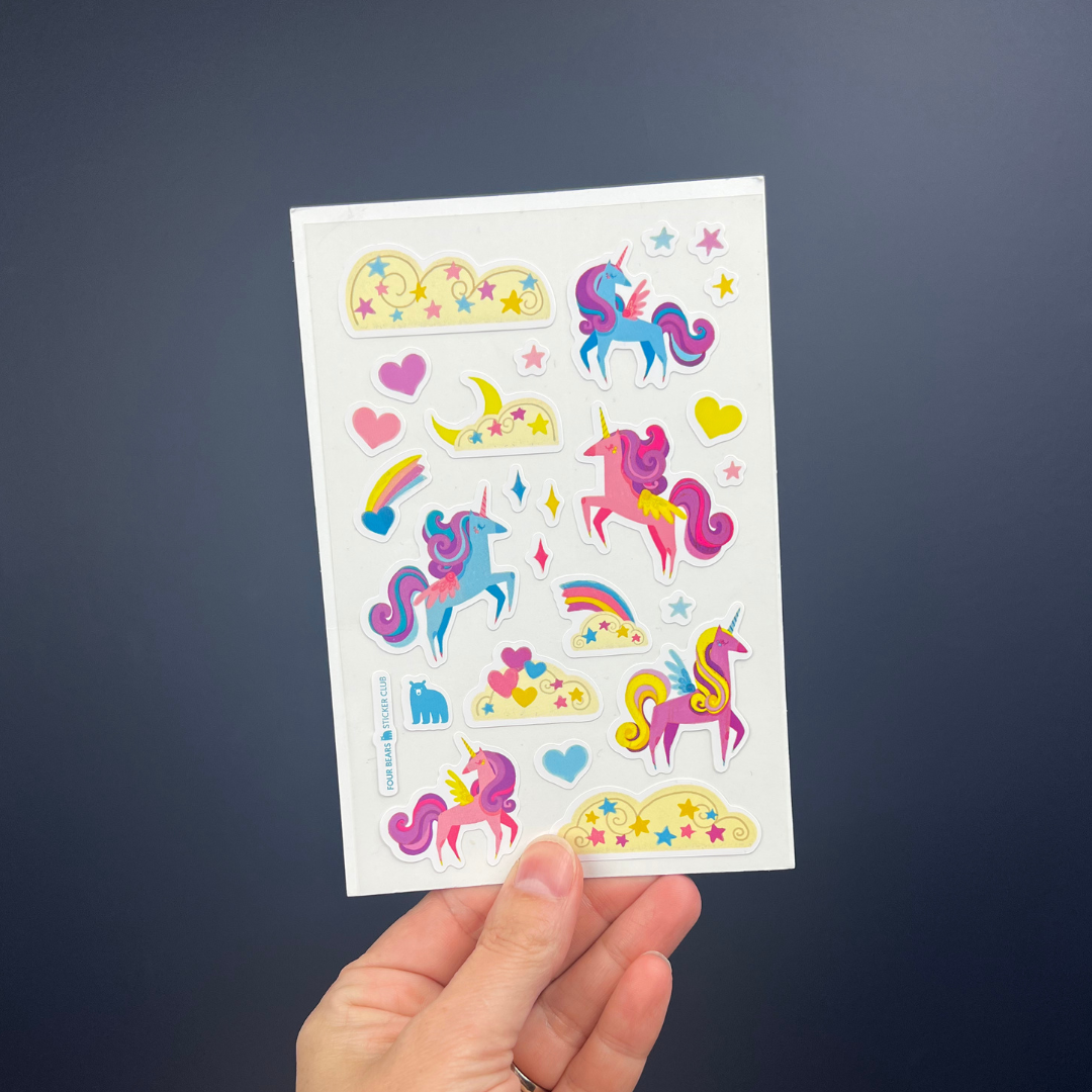 Four Bears Sticker Club - Flying Through The Clouds