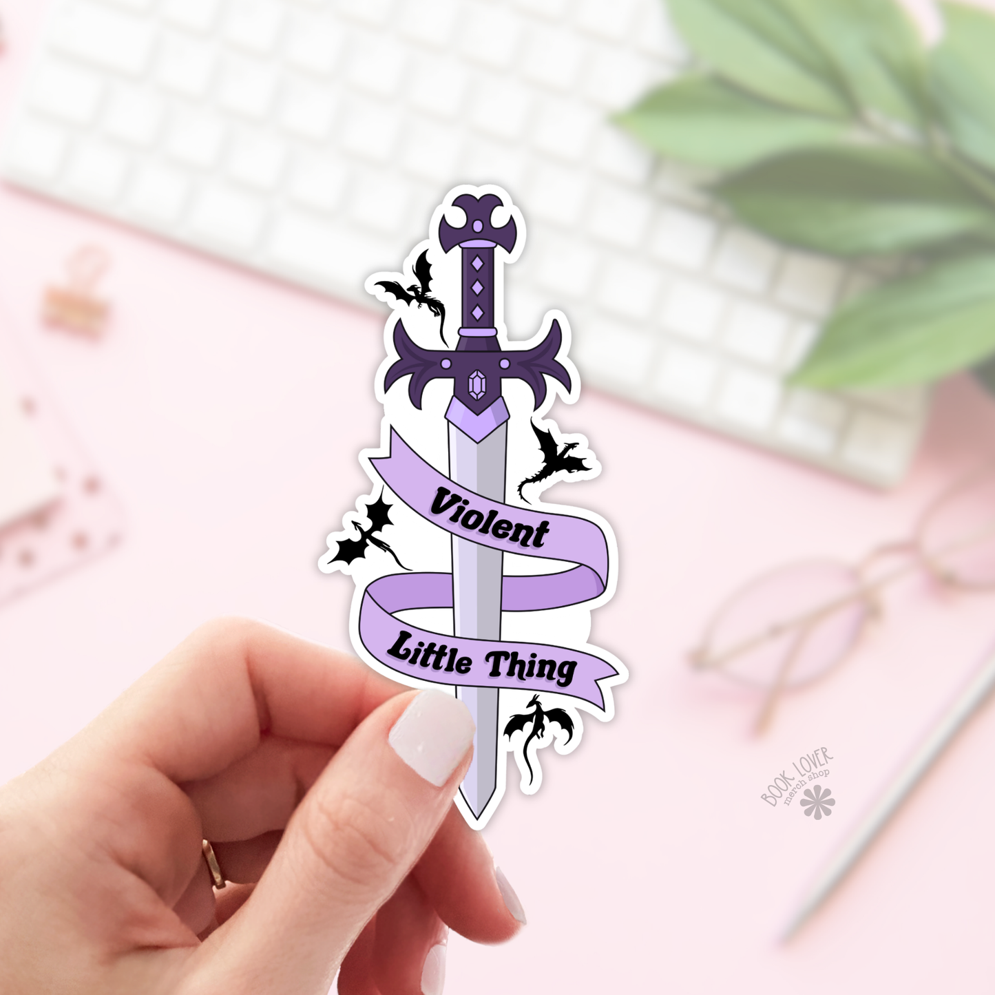 Book Lover Merch Shop - Violent Little Thing Stickers / Bookish Stickers