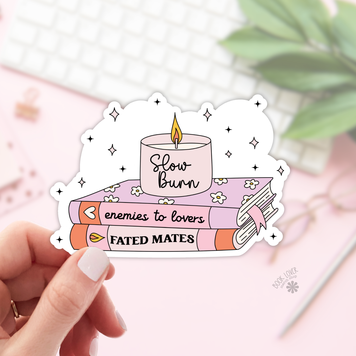 Book Lover Merch Shop - Slow Burn Stickers / Enemies to lovers / Fated Mates