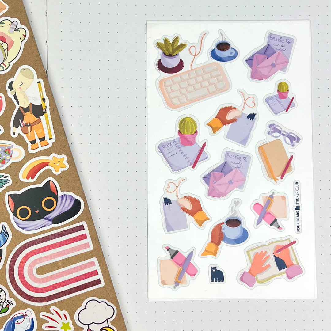 Four Bears Sticker Club - Just Another Desk Day