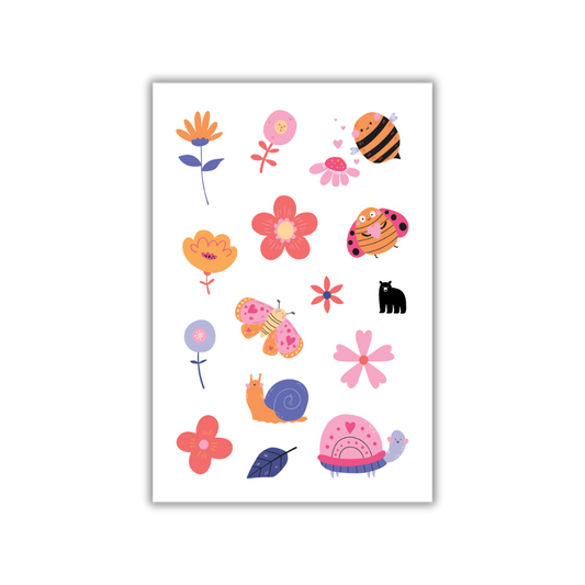Four Bears Sticker Club - Puffy Flowers