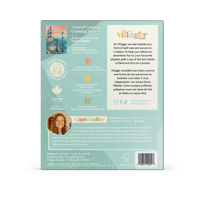 Villager Puzzles - Coastal Camping 1000-Piece Puzzle | Designed in BC Canada