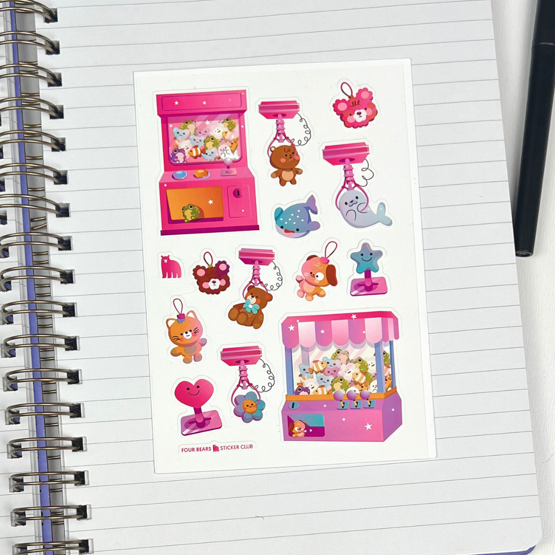 Four Bears Sticker Club - Crane Game Cuties