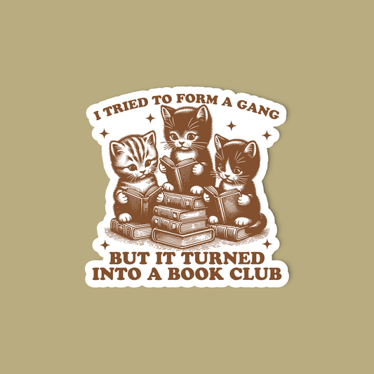 Radical Buttons - Book club sticker, Bookish sticker, Laptop sticker