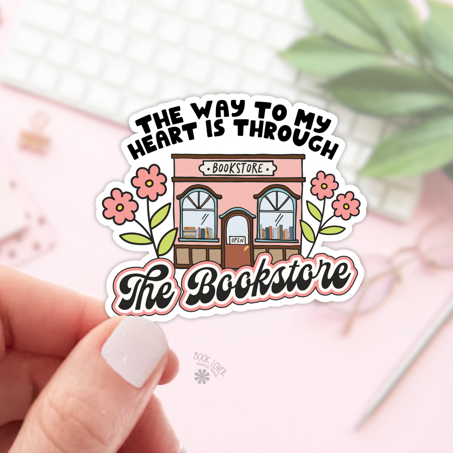 Book Lover Merch Shop - The BookStore Stickers  / Bookish Merch, Book Lover