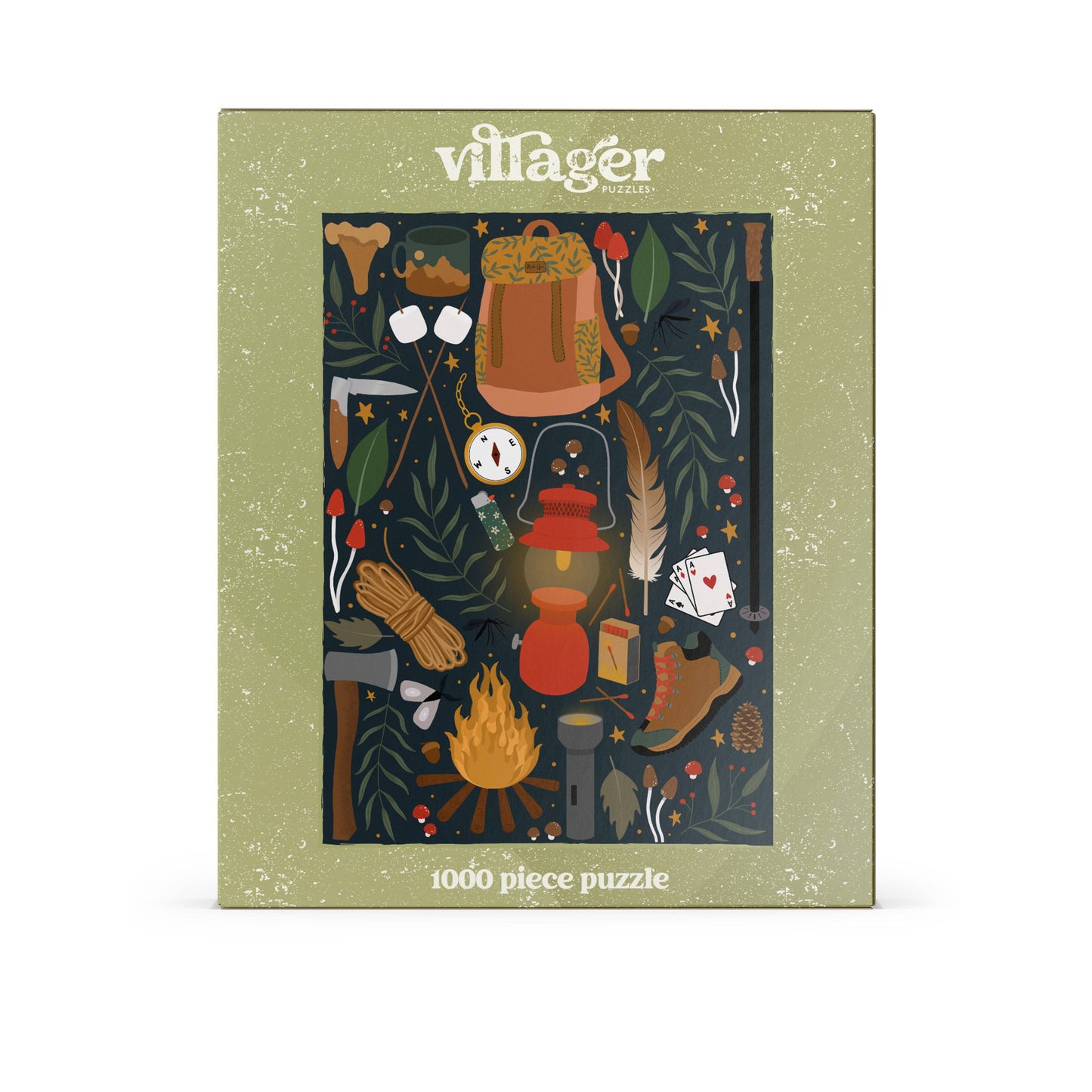 Villager Puzzles - Backpacker 1000-Piece Puzzle | Designed in BC Canada Artist