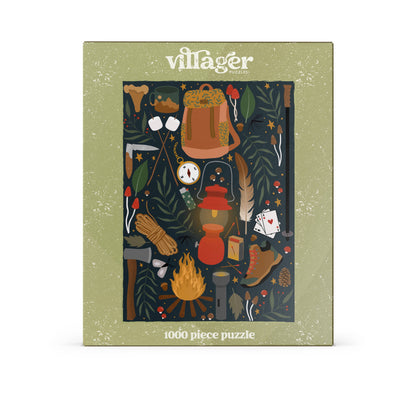 Villager Puzzles - Backpacker 1000-Piece Puzzle | Designed in BC Canada Artist