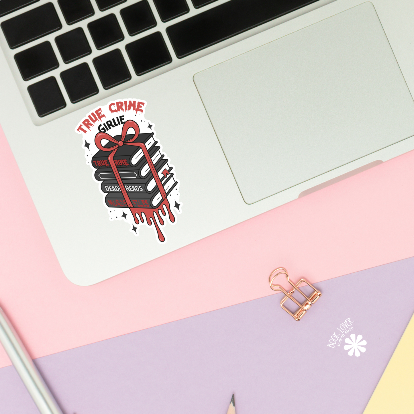 Book Lover Merch Shop - True Crime Girlie Stickers / Bookish Stickers / Book Lover