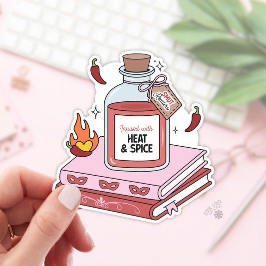 Book Lover Merch Shop - Bookish Potion Infused With Smut Stickers / Bookish Stickers