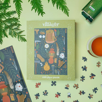 Villager Puzzles - Backpacker 1000-Piece Puzzle | Designed in BC Canada Artist