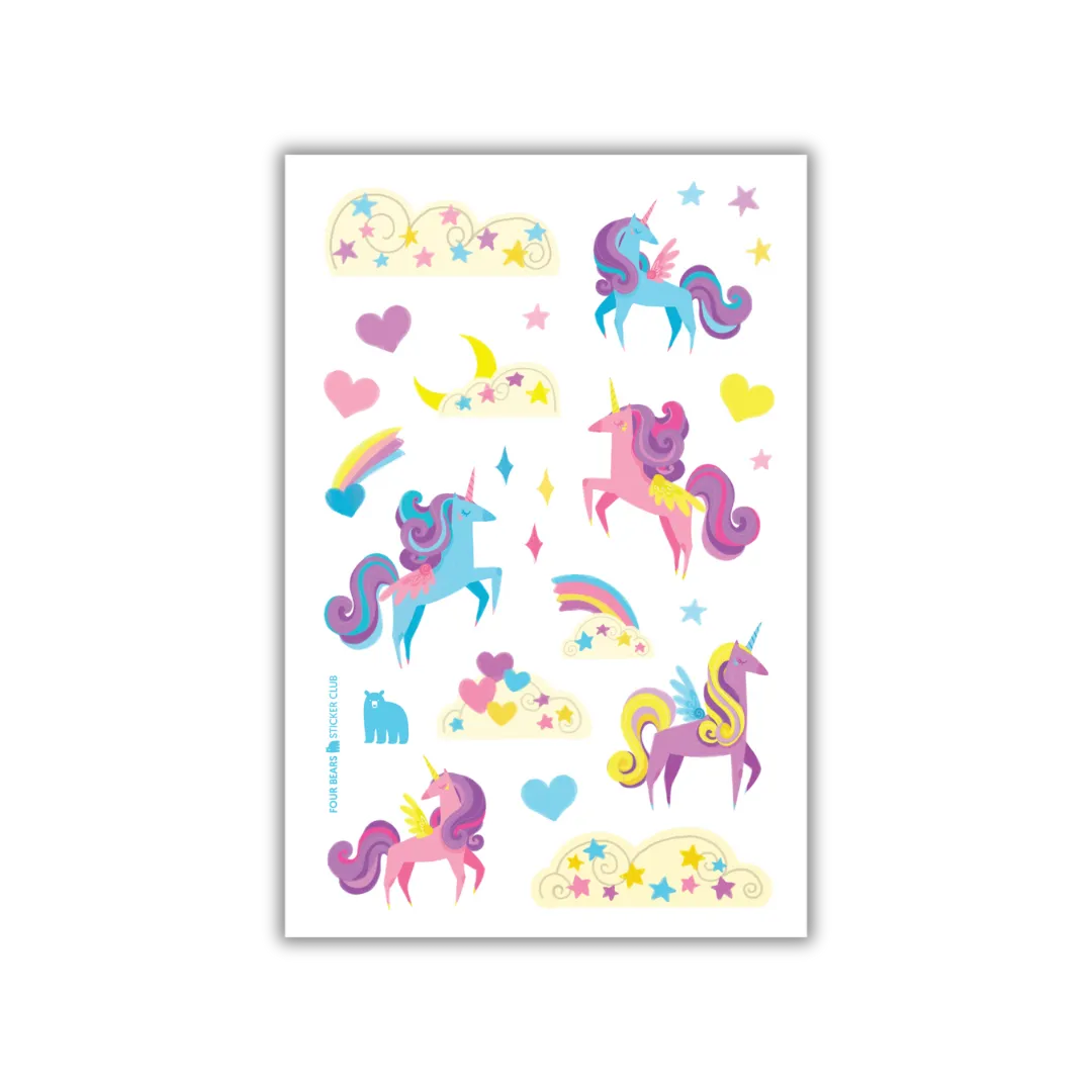 Four Bears Sticker Club - Flying Through The Clouds