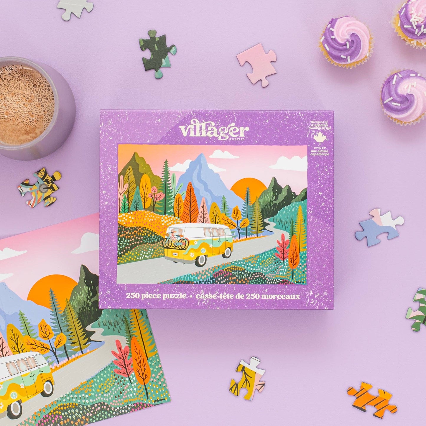 Villager Puzzles - Road Trip | 250 Piece Puzzle | Designed in Canada