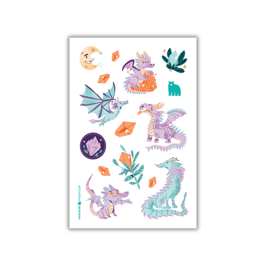 Four Bears Sticker Club - Dragons and Gems