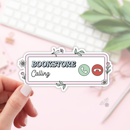 Book Lover Merch Shop - Bookstore Calling Stickers / Bookish Stickers / Book Lover