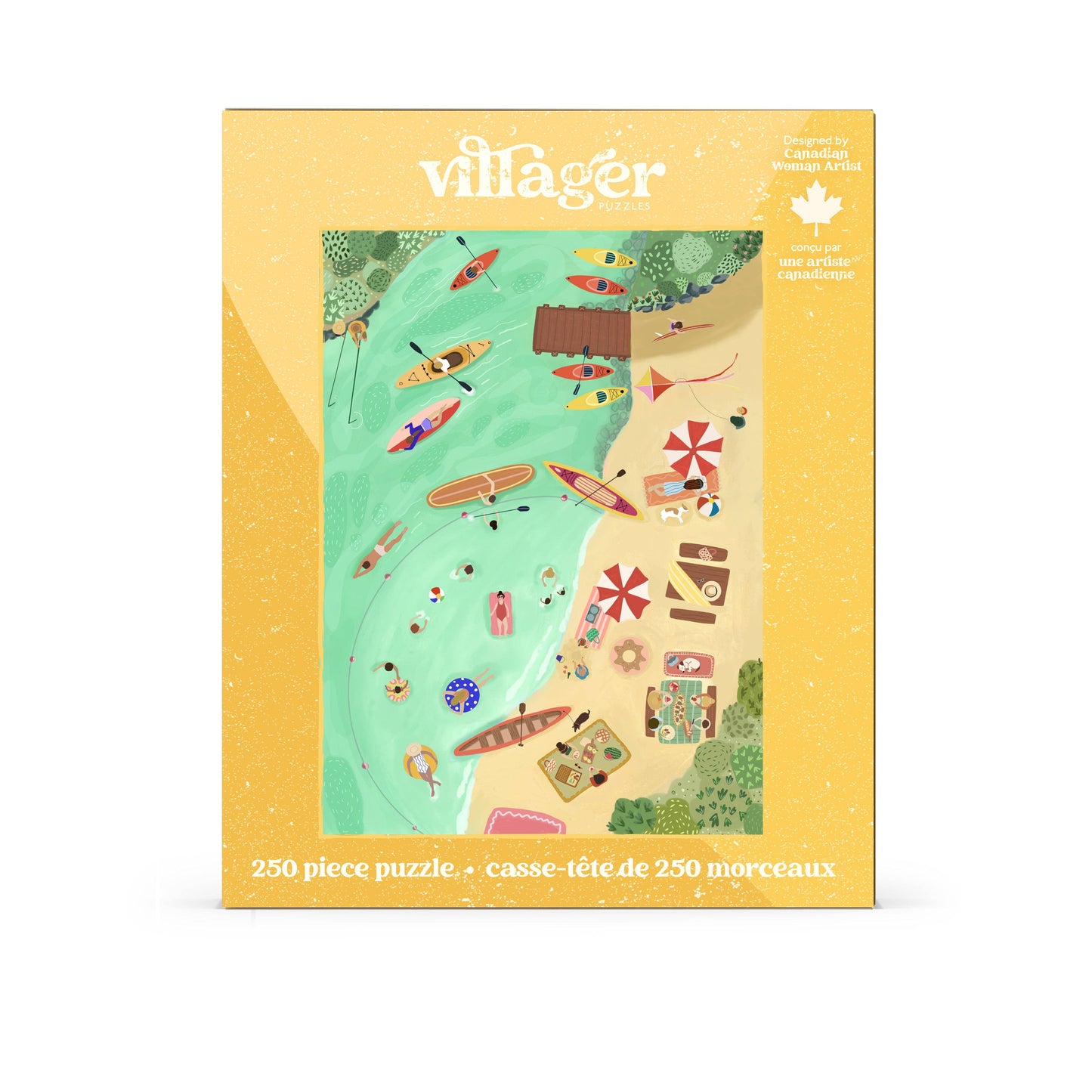 Villager Puzzles - Lake Day | 250 Piece Puzzle | Designed in Canada