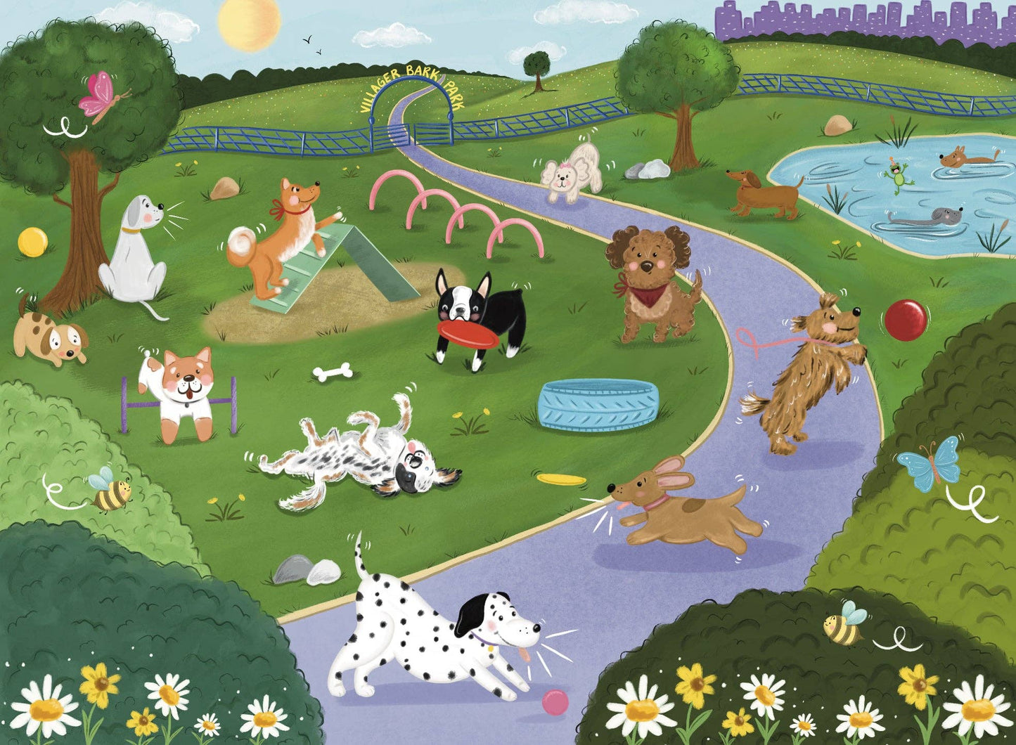 Villager Puzzles - Bark Park | 250 Piece Puzzle | Designed in Canada