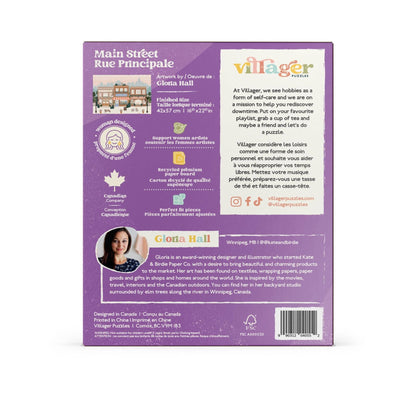 Villager Puzzles - Main Street 500-Piece Puzzle | Designed in Winnipeg Canada