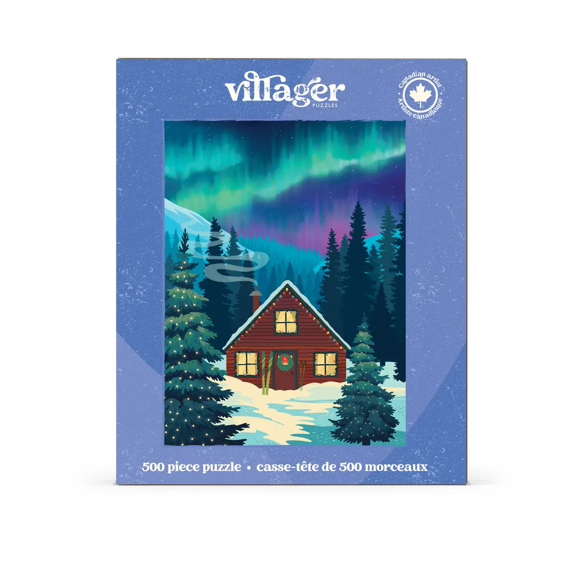 Villager Puzzles - Northern Cabin | 500-Piece Puzzle | Designed in Canada