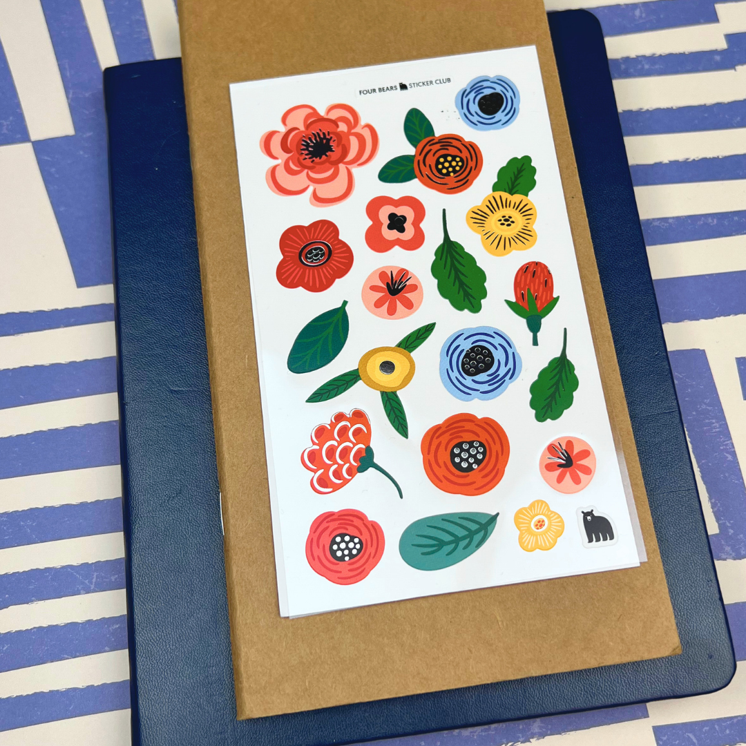 Four Bears Sticker Club - Garden Glow